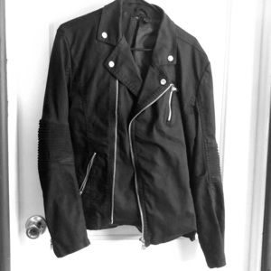 H&M Divided Cotton Motorcycle Jacket